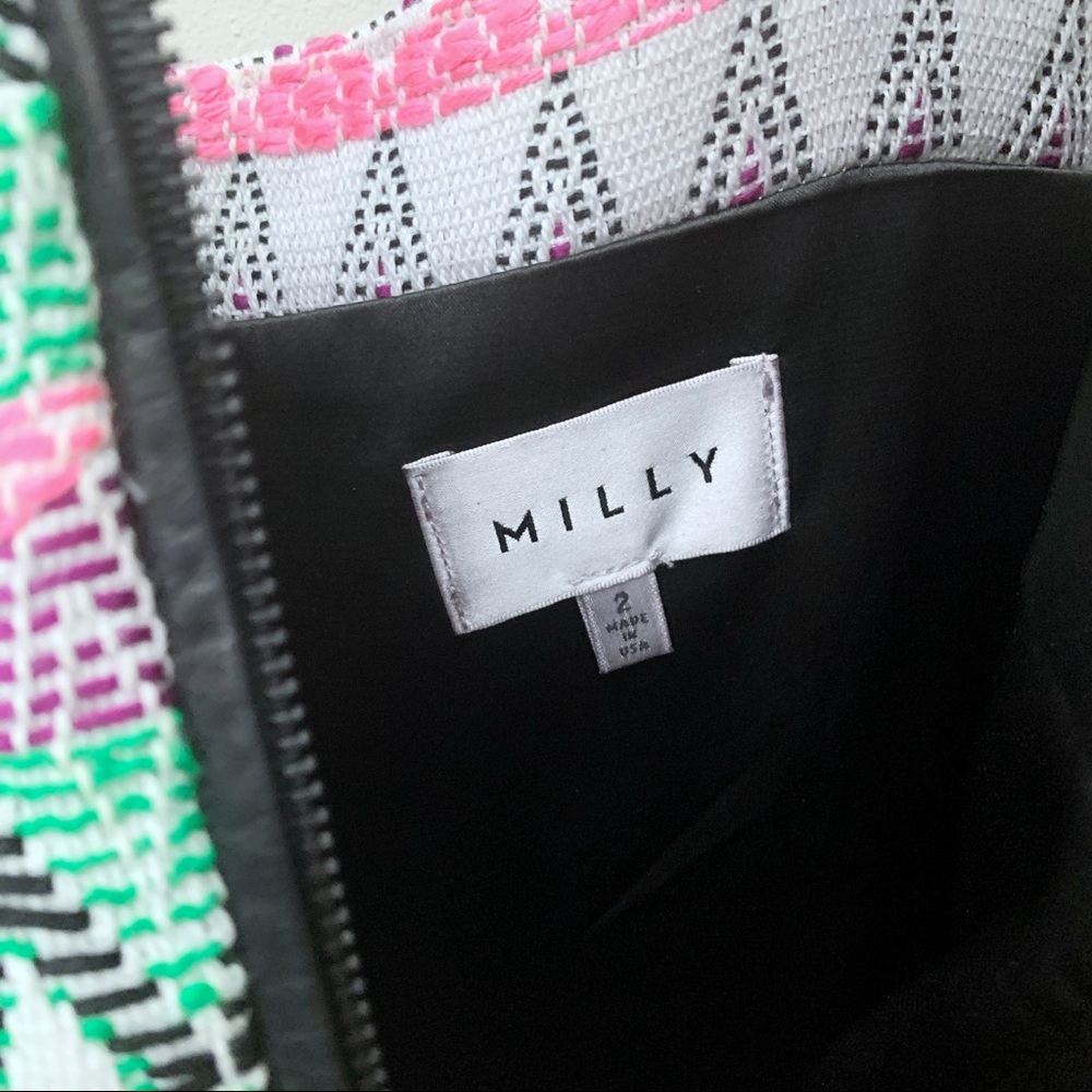 Milly Patterned Mixed Media Romper - image 3